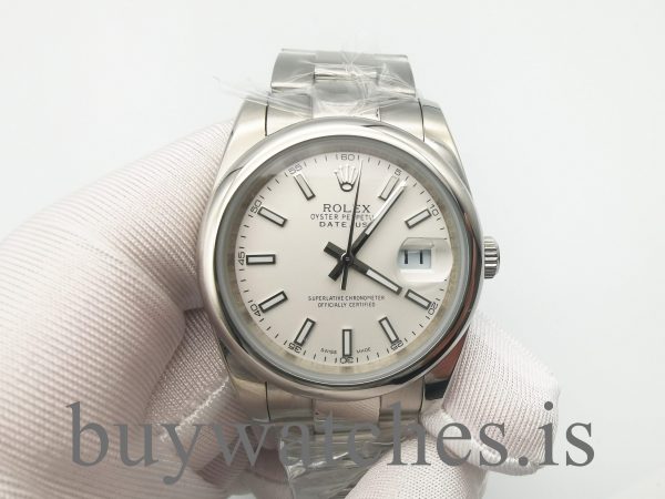 Rolex Datejust 126300 Ανδρικό ρολόι 41 Silver Dial Oystersteel Watch